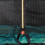 Aga SPORT PRO Trampolína 430 cm Tmavě zelená + ochranná síť + žebřík + kapsa na obuv