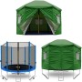 Aga Stan na trampolínu 250 cm (8 ft) Tmavě zelený