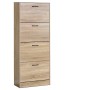 Botník, mdf, hnědá, ABO-G1018 OAK