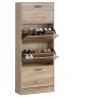 Botník, mdf, hnědá, ABO-G1018 OAK