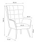 Relaxační křeslo, šedá AK-315 GREY2
