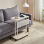 Odkládací stolek 55x32cm, mdf, bělený dub, AKF-E1012 CRM