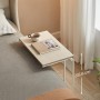 Odkládací stolek 55x32cm, mdf, bělený dub, AKF-E1012 CRM