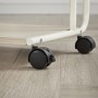 Odkládací stolek 55x32cm, mdf, bělený dub, AKF-E1012 CRM