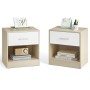 Odkládací stolek 39x28cm, mdf, bělený dub, ANT-E1081 BUK