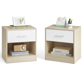 Odkládací stolek 39x28cm, mdf, bělený dub, ANT-E1081 BUK