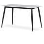 Jídelní set s 4 židlemi, 130x70x76cm, keramika, mramor, ASE-1004 GREY2