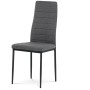 Jídelní set s 4 židlemi, 130x70x76cm, keramika, mramor, ASE-1004 GREY2