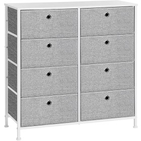 Komoda 80x30x82cm, kov, šedá, AUK-E1024 GREY