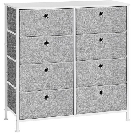 Komoda 80x30x82cm, kov, šedá, AUK-E1024 GREY