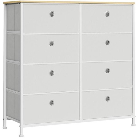 Komoda 80x30x82cm, kov, bílá, AUK-E1024 WT