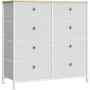 Komoda 80x30x82cm, kov, bílá, AUK-E1024 WT