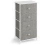 Komoda 45x30x92cm, mdf, šedá, AUK-E1031 GREY