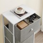 Komoda 45x30x92cm, mdf, šedá, AUK-E1031 GREY