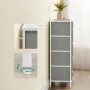 Komoda 45x30x92cm, mdf, šedá, AUK-E1031 GREY