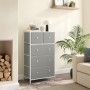 Komoda 56x30x93cm, kov, šedá, AUK-E1051 GREY