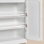 Koupelnová skříňka 60x30x100cm, mdf, bílá, AUK-E1177 WT