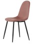 Jídelní židle, růžová, sametová látka, CT-971 PINK4