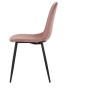 Jídelní židle, růžová, sametová látka, CT-971 PINK4