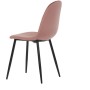 Jídelní židle, růžová, sametová látka, CT-971 PINK4