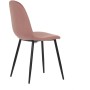 Jídelní židle, růžová, sametová látka, CT-971 PINK4
