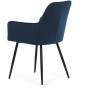 Jídelní židle, modrá, sametová látka, DCH-215 BLUE4