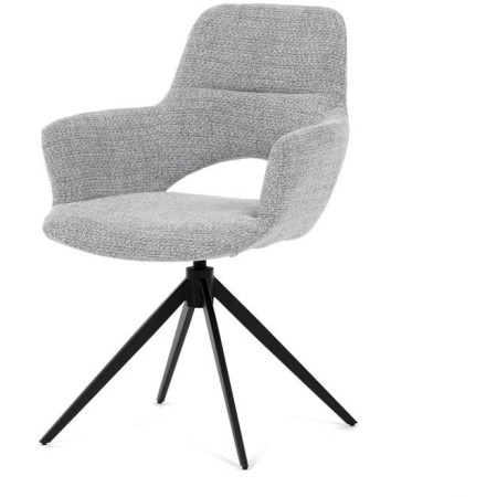 Jídelní židle, šedá, látka, DCH-D1320 GREY2