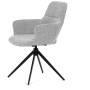 Jídelní židle, šedá, látka, DCH-D1320 GREY2