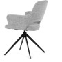Jídelní židle, šedá, látka, DCH-D1320 GREY2