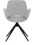 Jídelní židle, šedá, látka, DCH-D1320 GREY2