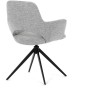 Jídelní židle, šedá, látka, DCH-D1320 GREY2