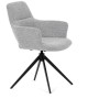 Jídelní židle, šedá, látka, DCH-D1320 GREY2