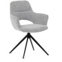 Jídelní židle, šedá, látka, DCH-D1320 GREY2