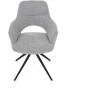 Jídelní židle, šedá, látka, DCH-D1320 GREY2
