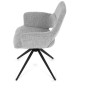 Jídelní židle, šedá, látka, DCH-D1320 GREY2