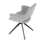 Jídelní židle, šedá, látka, DCH-D1320 GREY2