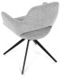 Jídelní židle, šedá, látka, DCH-D1320 GREY2