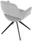 Jídelní židle, šedá, látka, DCH-D1320 GREY2