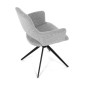 Jídelní židle, šedá, látka, DCH-D1320 GREY2