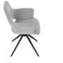 Jídelní židle, šedá, látka, DCH-D1320 GREY2