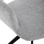 Jídelní židle, šedá, látka, DCH-D1320 GREY2