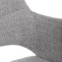 Jídelní židle, šedá, látka, DCH-D1320 GREY2