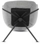 Jídelní židle, šedá, látka, DCH-D1320 GREY2
