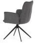 Jídelní židle, šedá, látka, DCH-D1328 GREY2