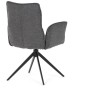 Jídelní židle, šedá, látka, DCH-D1328 GREY2