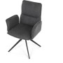Jídelní židle, šedá, látka, DCH-D1328 GREY2