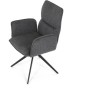 Jídelní židle, šedá, látka, DCH-D1328 GREY2