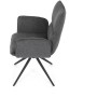 Jídelní židle, šedá, látka, DCH-D1328 GREY2