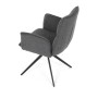 Jídelní židle, šedá, látka, DCH-D1328 GREY2