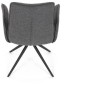 Jídelní židle, šedá, látka, DCH-D1328 GREY2